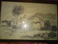 Desenho assinado pequeno