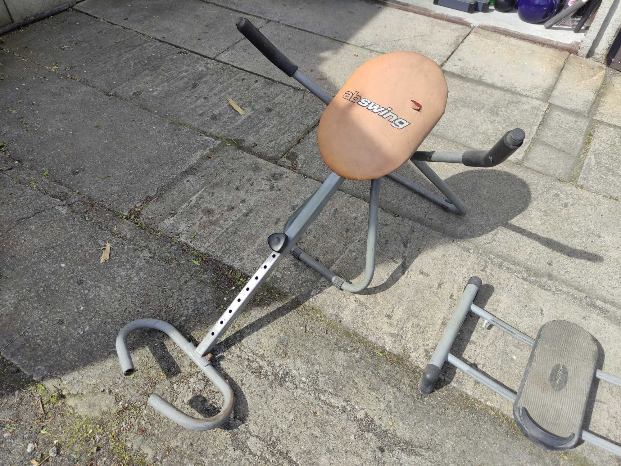 Ławka urządzenie na brzuch ab swing leg magic ab rocket 3 sztuki