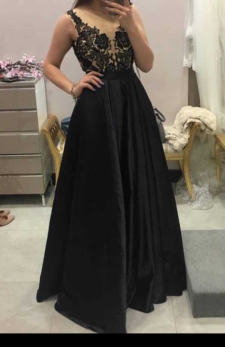 Сукня вечірня Crystal Design, чорна, розмір М 42-44