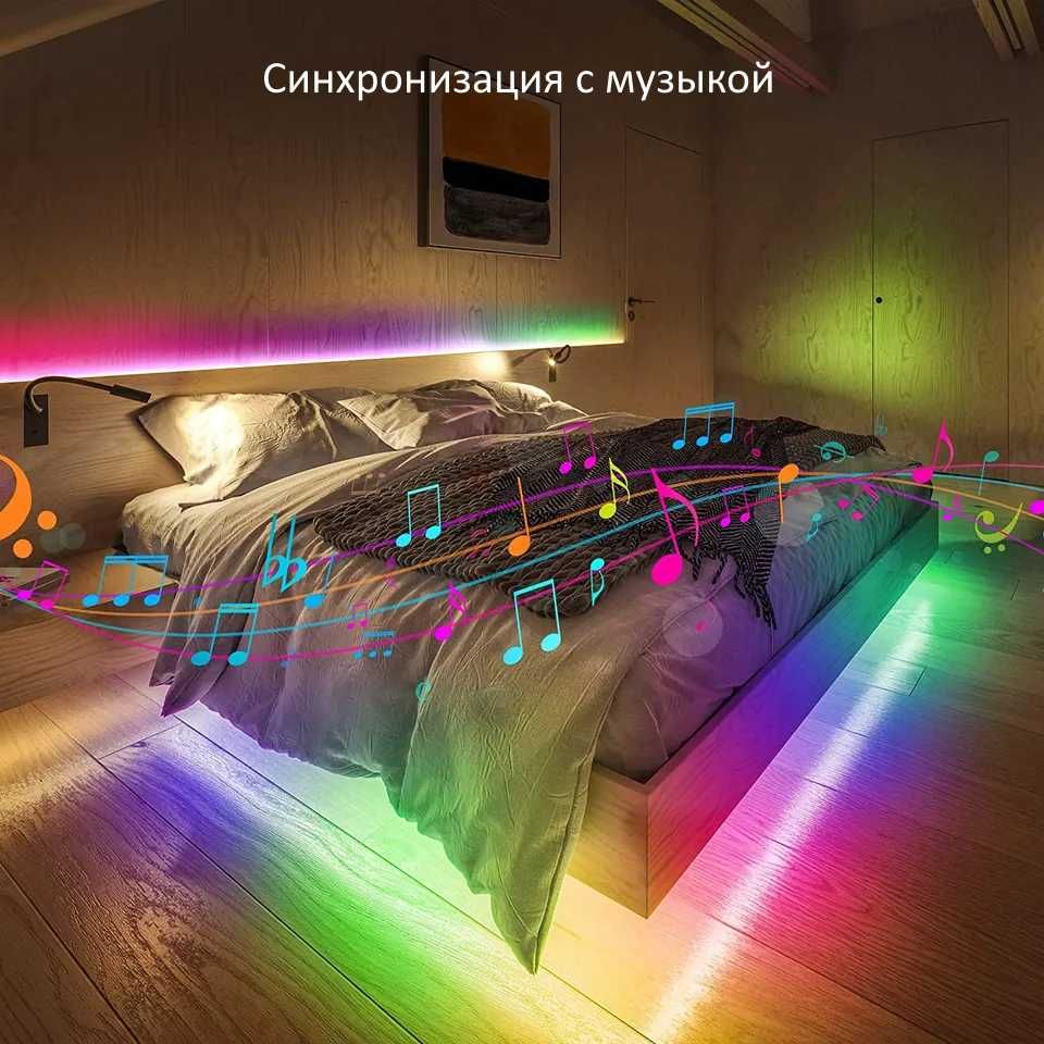 Умная светодиодная лента | Wi-Fi 5050 RGB подсветка | 18 LED умный дом