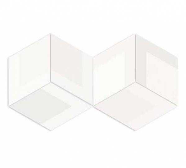Płytki. Wow FLOW Diamond Decor White 14x24 cm