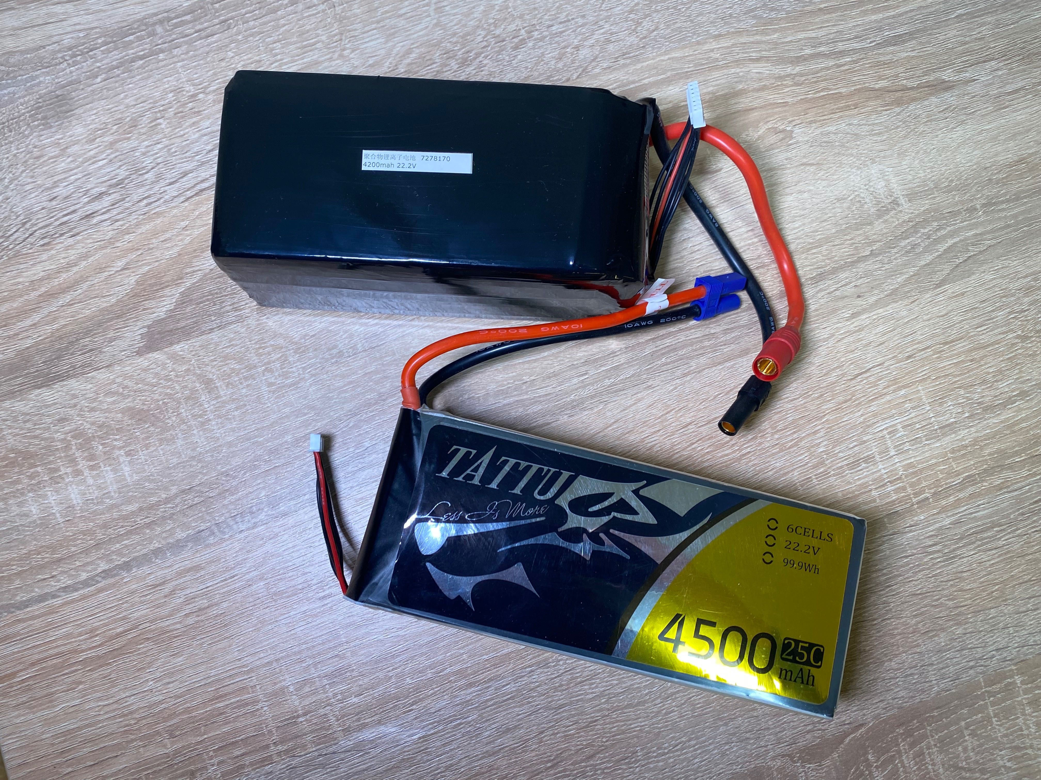 Батареї та зарядне Hyperion до октокоптеру DJI S1000