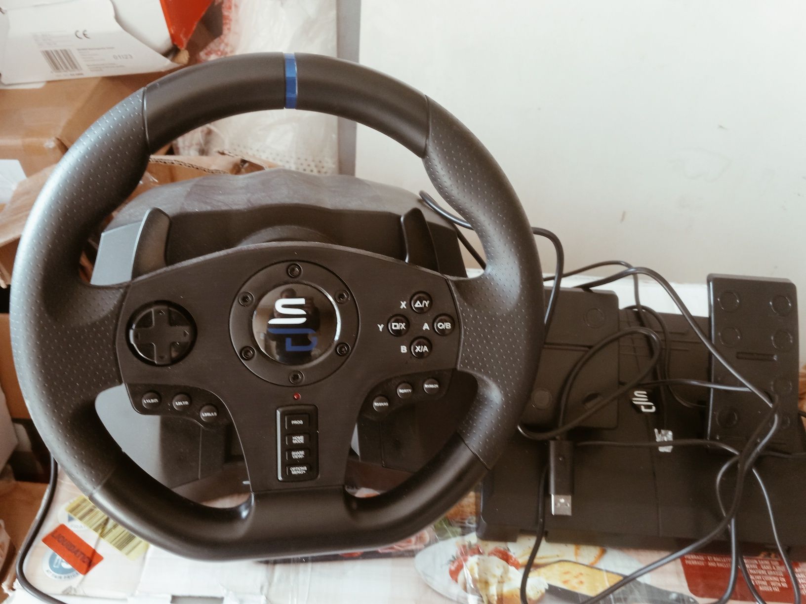 Kierownica wyścigowa z pedałem Superdrive SV750 Drive Pro Sport