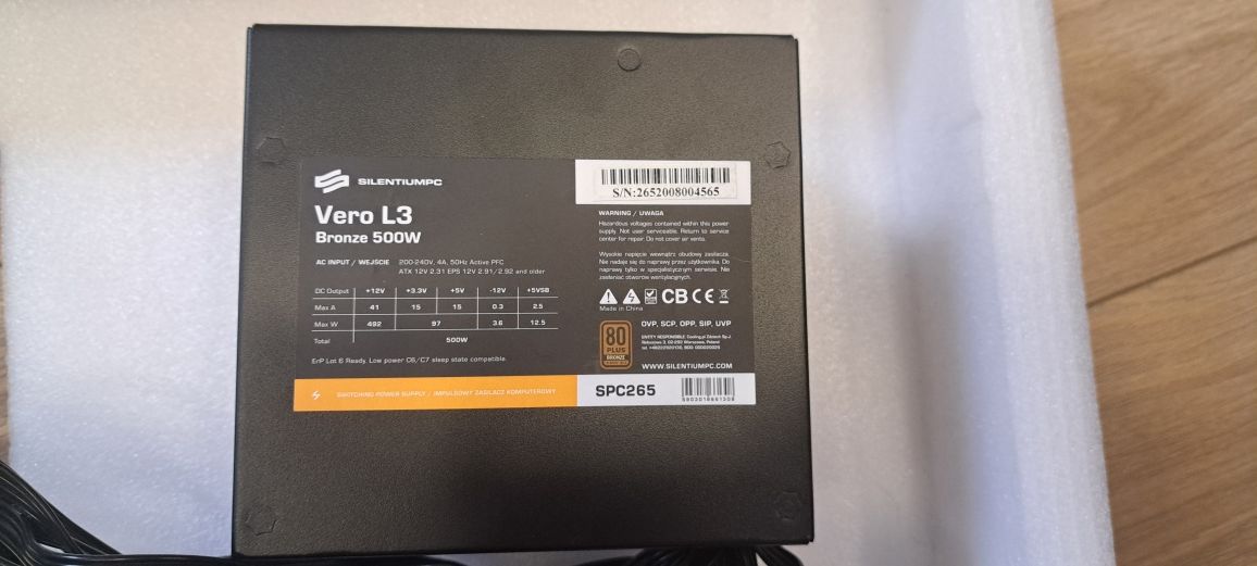 Zasilacz SilentumPC Vero L3 500W