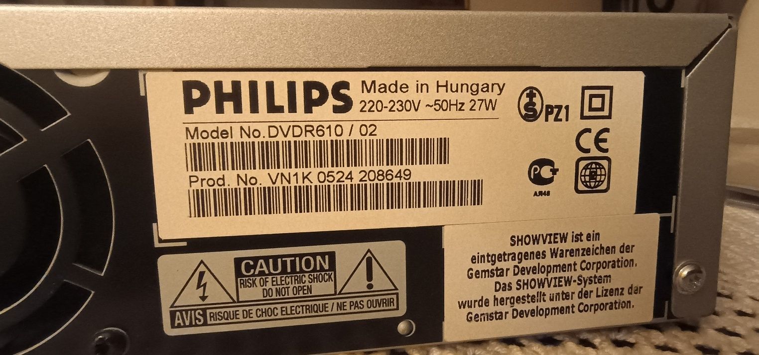 Odtwarzacz CD i DVD nagrywarka Philips