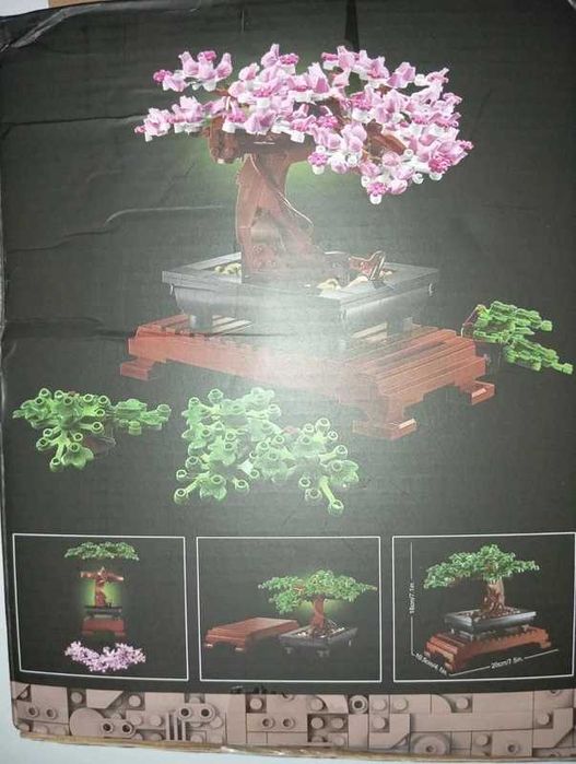 Zestaw Drzewko Bonsai 878 elementów Kompatybilne z LEGO Botanic 10281