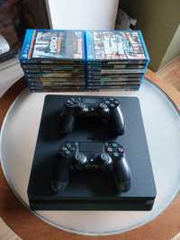 Playstation 4 Slim Ps4. Stan idealny. Pad, gry