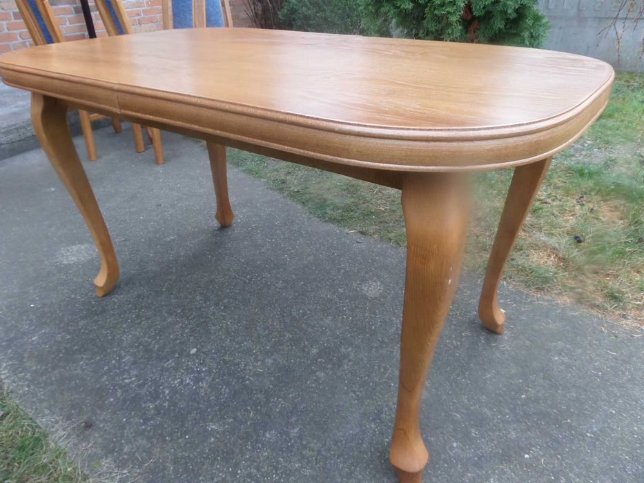 dębowy  stół ludwikowski  + 6 krzeseł stan bdb wysyłka dowóz