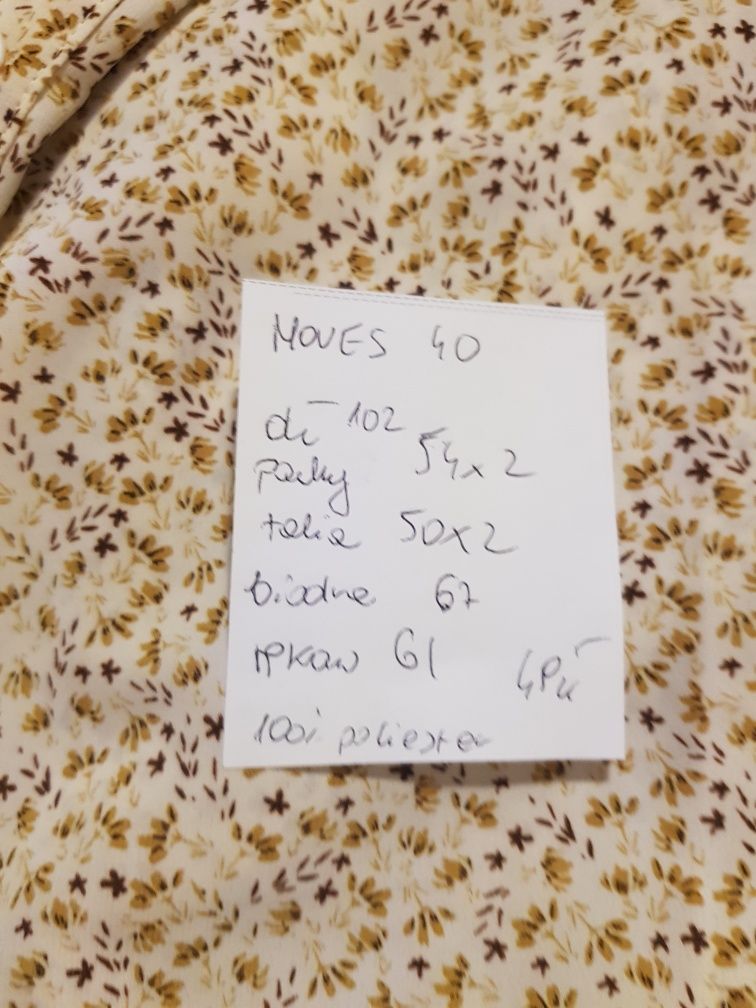 Moves sukienka koszulowa w kwiatki r 40 Pasuje na Max 104 biust
