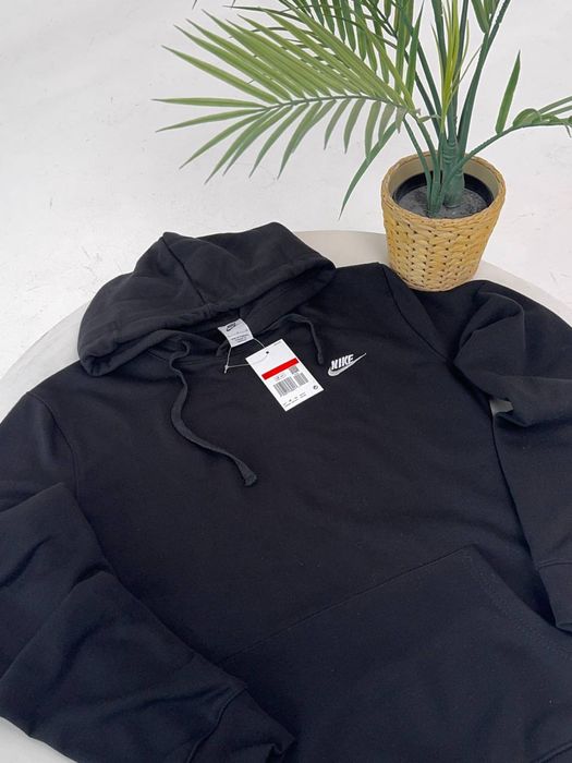 Худі Nike чорне/ чоловіче худі найк/кофта з капюшоном чорна найк/светр