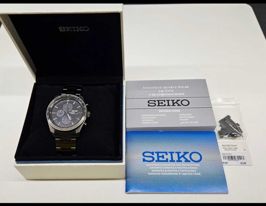 Relógio Seiko Chronograph Solar