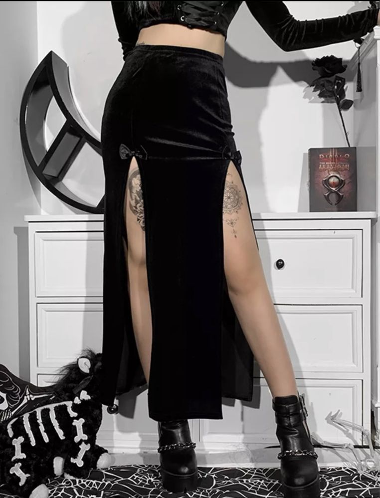 Gotycka spódnica L grunge Goth