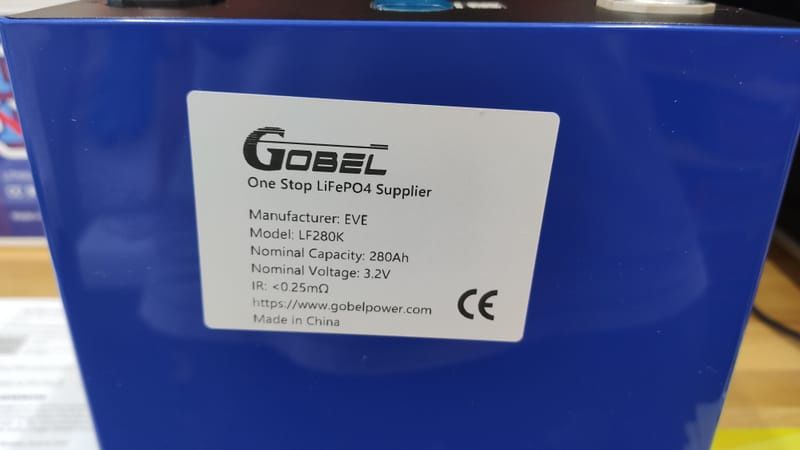 Lifepo4 Eve280ah grade A Gobel