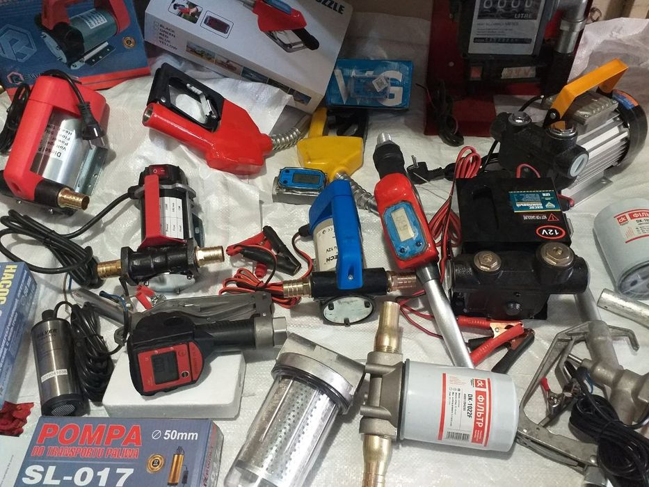 Насос  для перекачки топлива, міні АЗС фільтр, пістолет, шланг, рукав