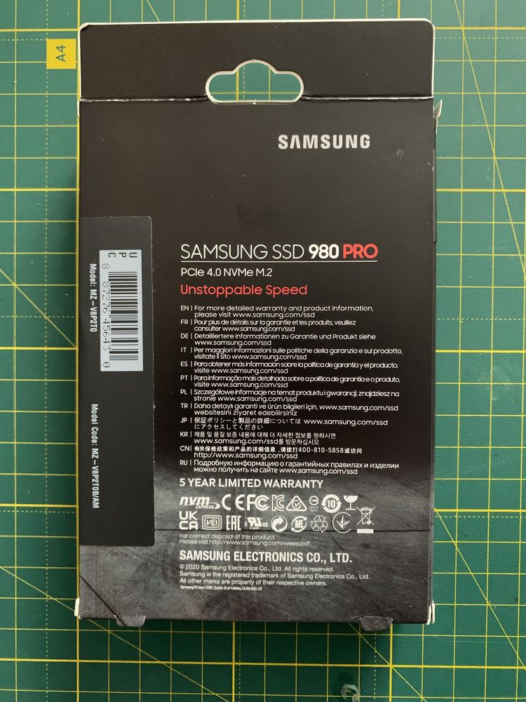 Жорсткі диски Seagate BarraCuda 4 TB, Samsung 980 PRO 2 TB