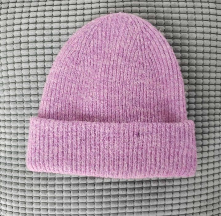 Czapka damska zimowa liliowa