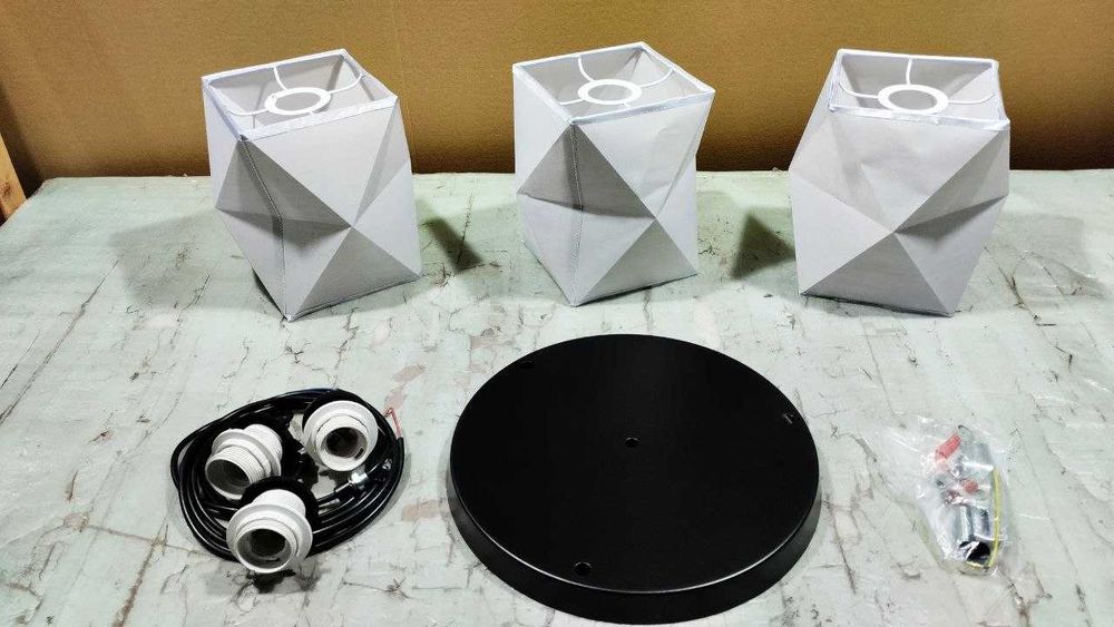 Люстра підвісна Sirius У 8909-3А BK на 3 плафони