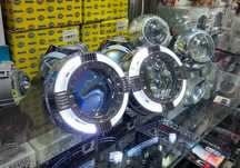 Биксеноновые линзы с ангельск глазками 3 дюй hella aozoom biled bi-led