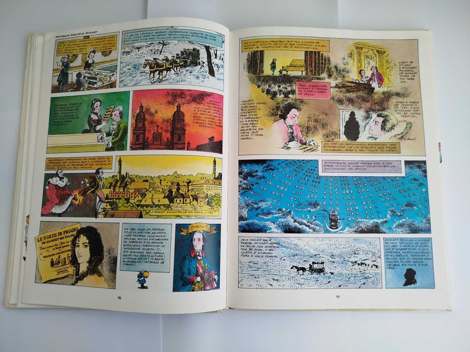 Escasso Livro de Banda Desenhada "História da Música em BD"
