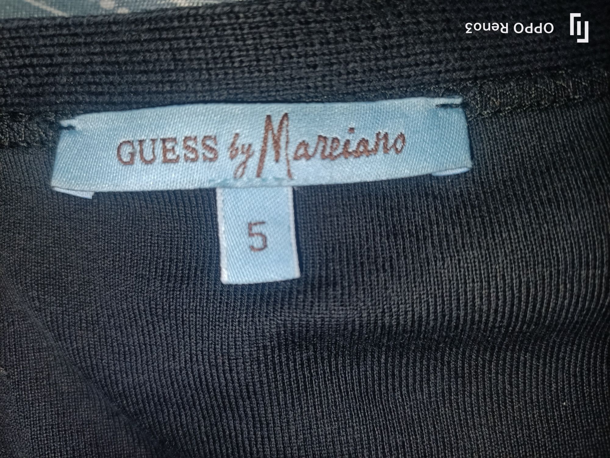 Markowa bluzka Guess by Marciano rS36 czarna zapinana na guziki dekolt