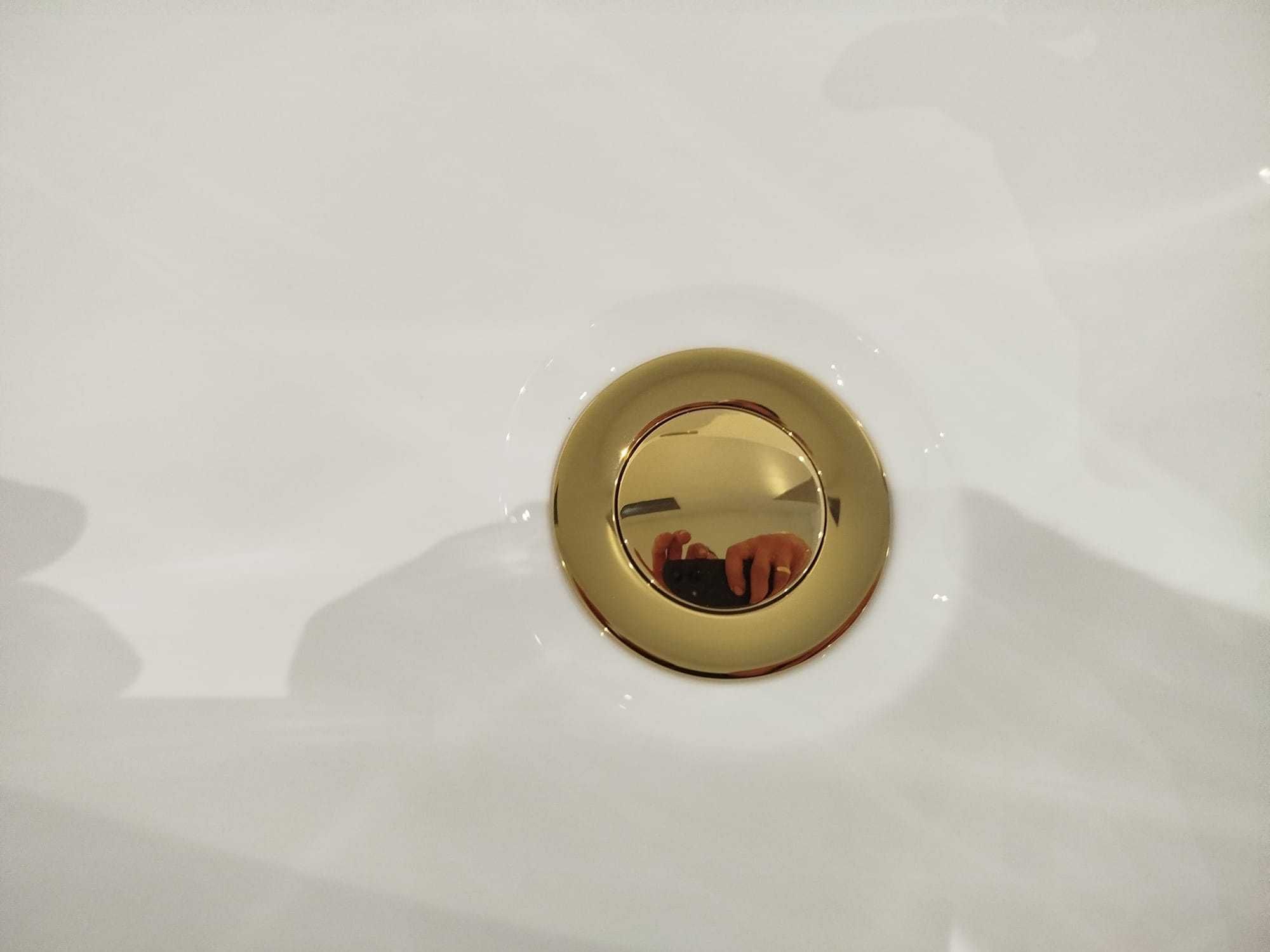 Wanna wolnostojąca OUTLET 160 jasper złote dodatki