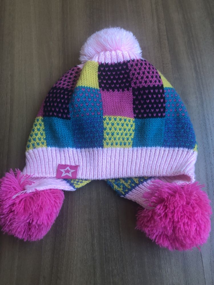 Gorro e gola menina 5- 7 anos