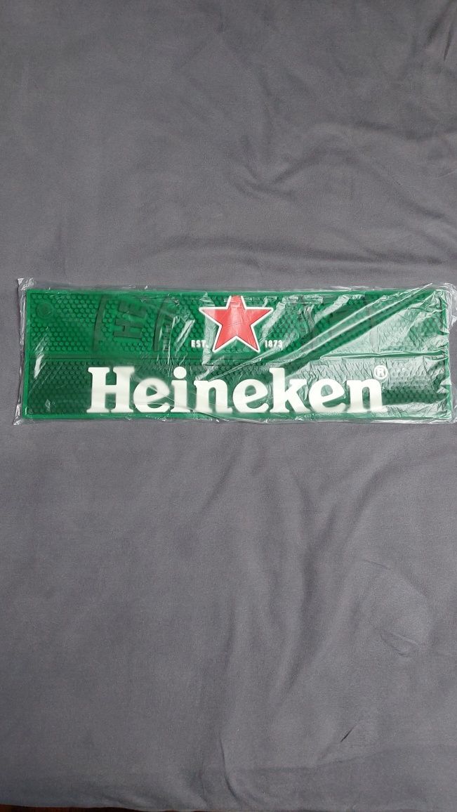 Heineken Nowa guma barowa mata barowa zielona