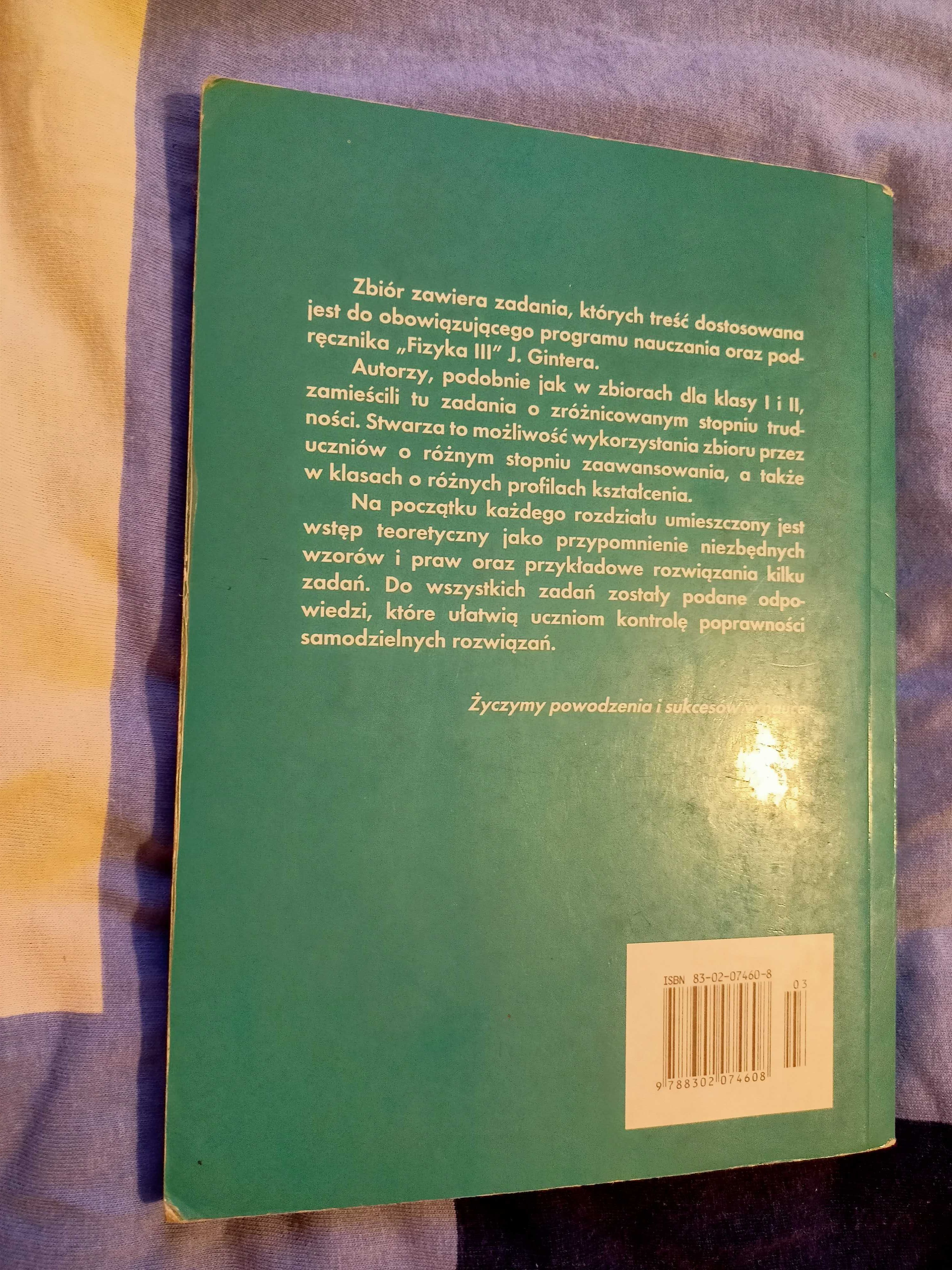 Zbiór zadań z fizyki dla klasy III szkół średnich - Bogdan Mendel