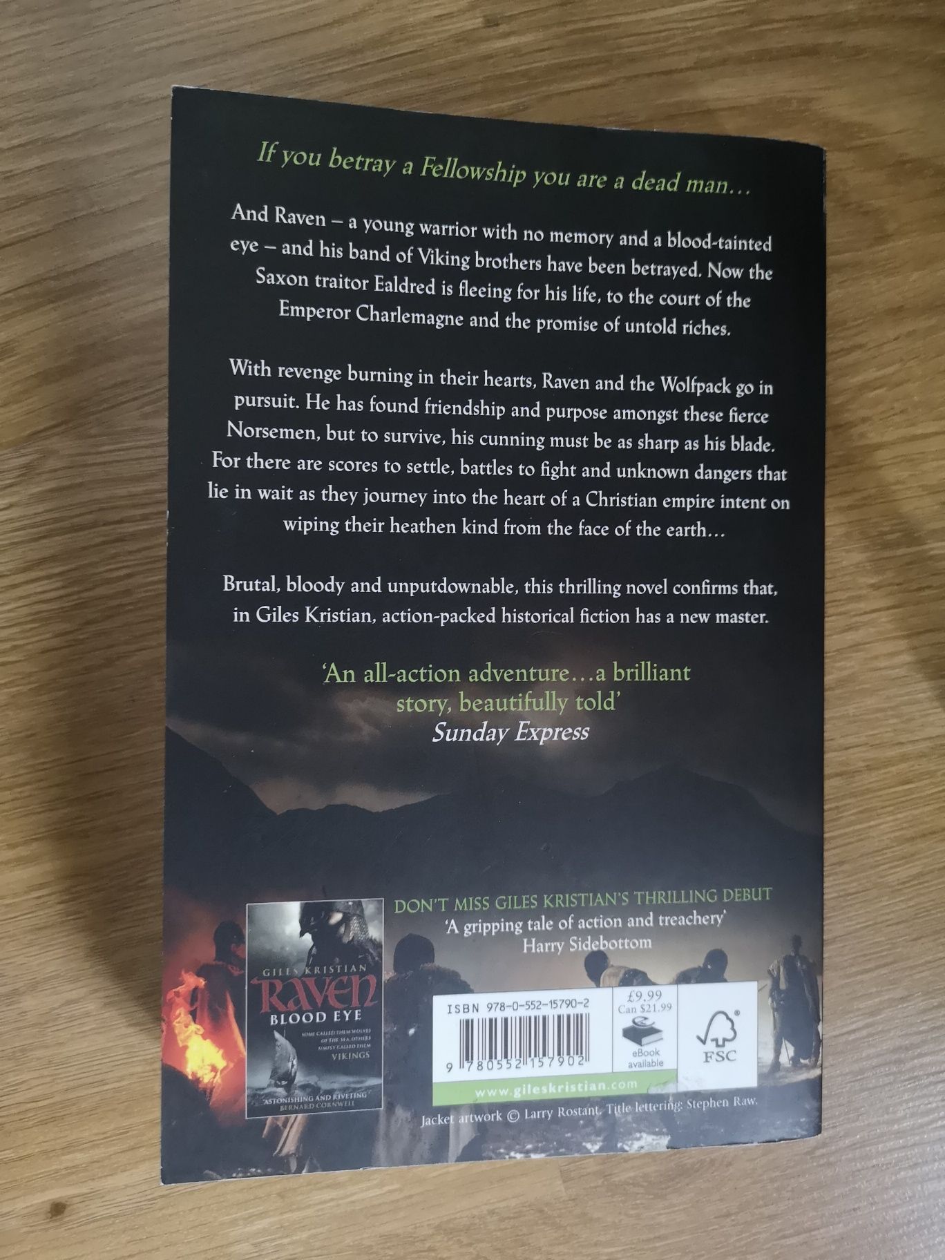 Livro Sons of Thunder - Giles Kristian - usado