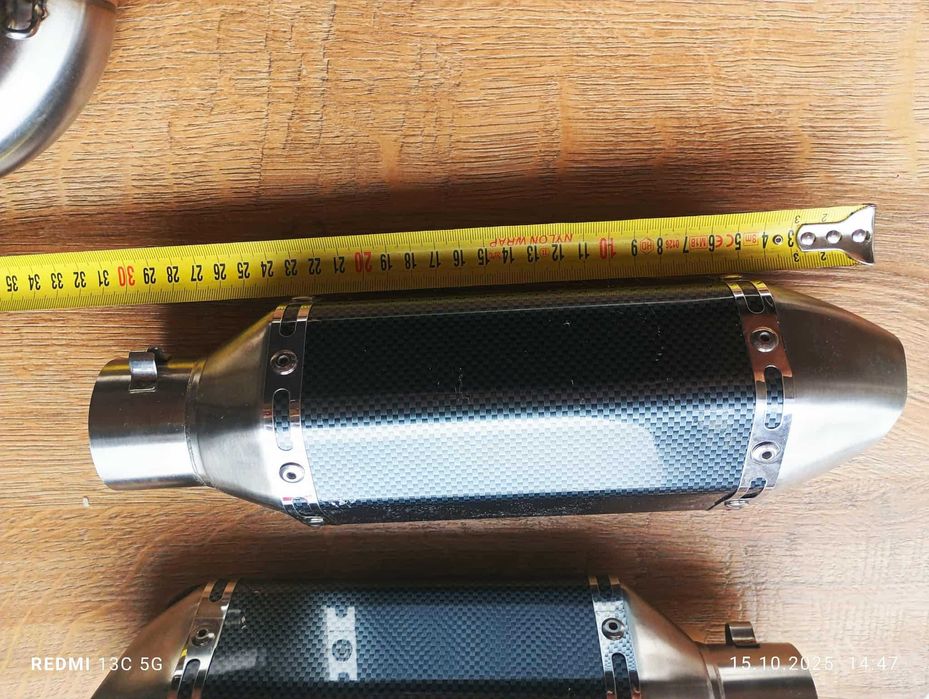 Nowy tłumik końcówka wydechu replika akrapovic carbon