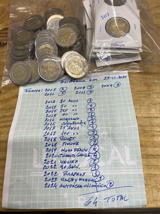 Moedas de 2 € Comemorativas (TROCA)