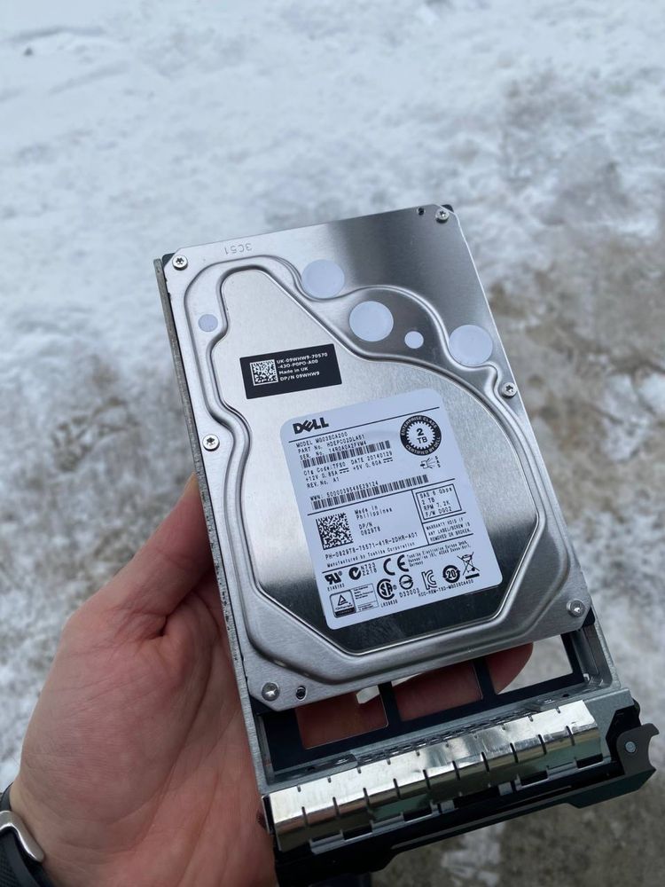 Жорсткий диск для сервера Dell 4TB 7.2K RPM SATA 6Gbps