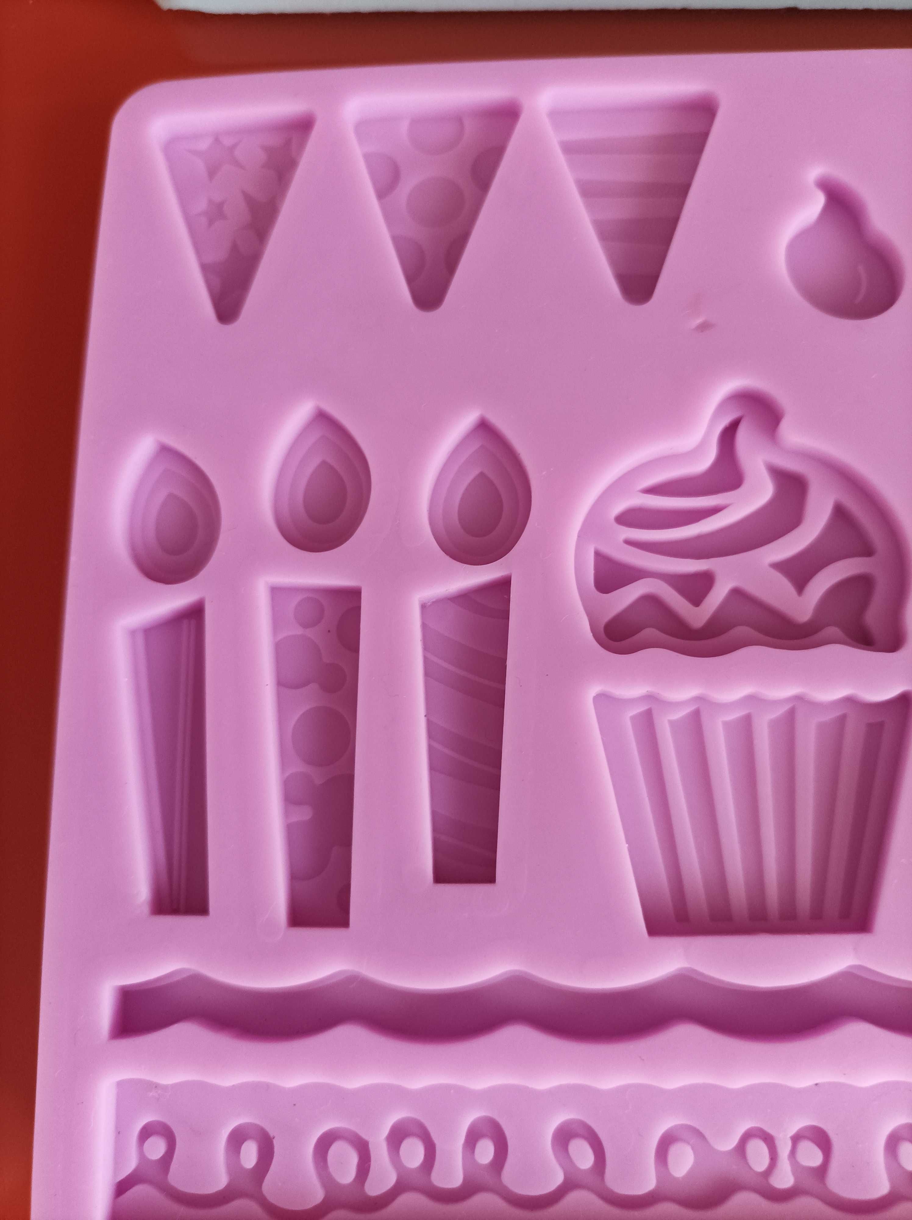 3 Moldes de silicone para pasta de açúcar Cake design