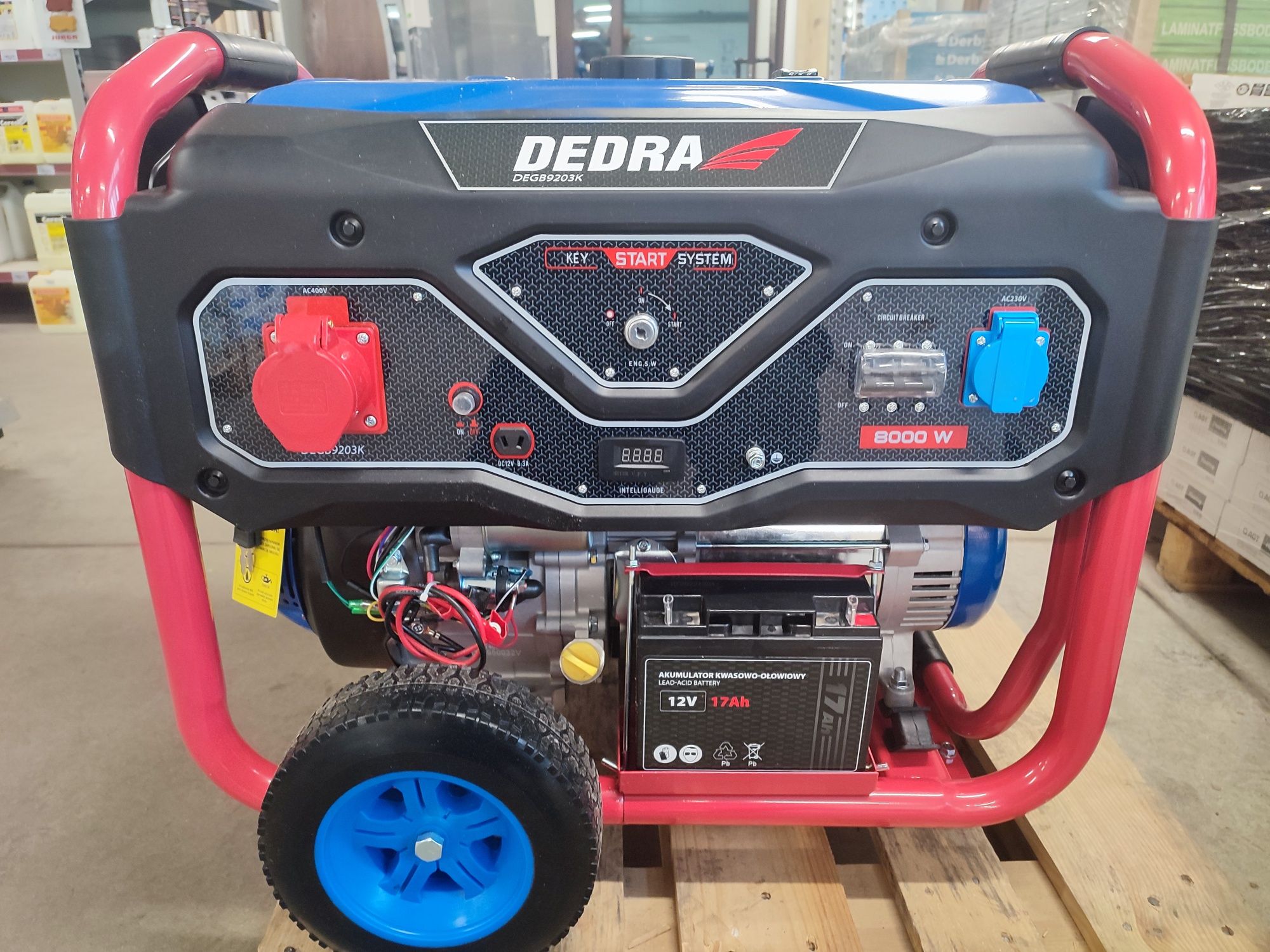 Agregat prądotwórczy, generator Dedra 8 kW model DEGB 9203K Nowy !