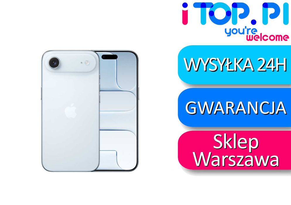 Apple iPhone 17 Air 256GB - NOWY Niebieski Gwarancja Apple -Sklep iTop