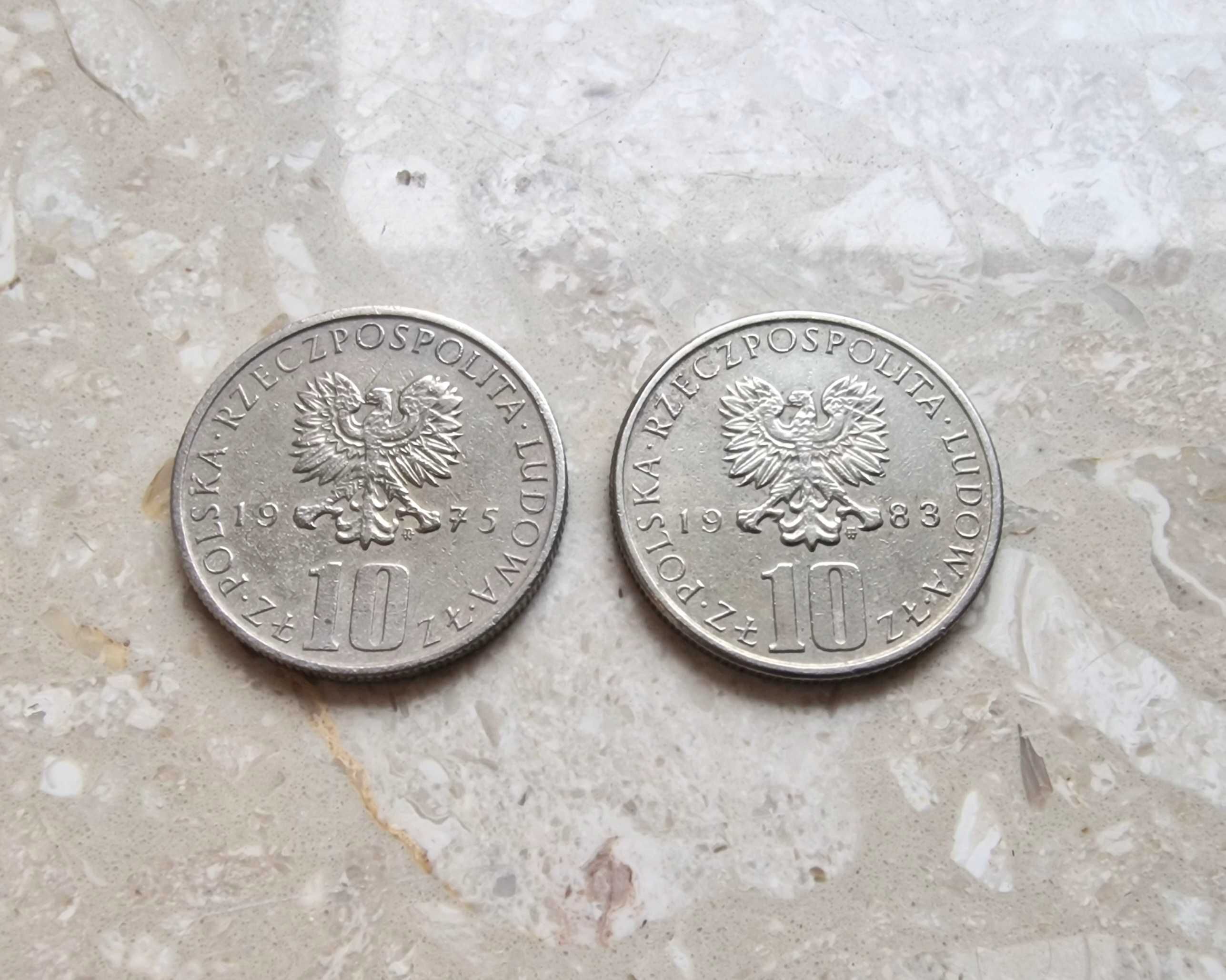 Moneta 10 zł 1975 i 1983, Bolesław Prus, cena za obydwie
