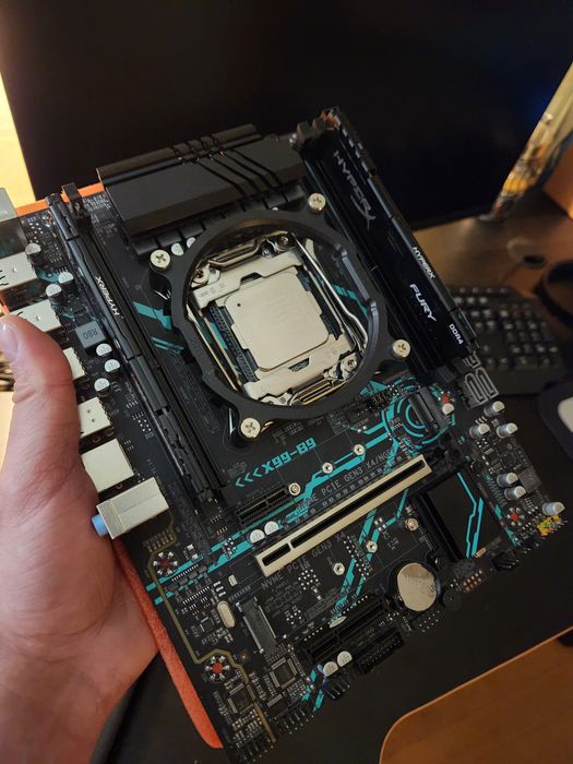 Комплект machist x99 b9. Zeon 2640v4. 16gb ram