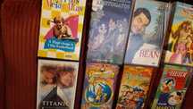 Cassetes de vídeo vhs impecáveis