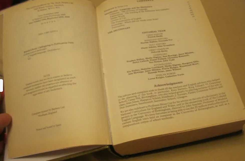 книга словарь английский COLLINS SCHOOL DICTIONARY updated edition