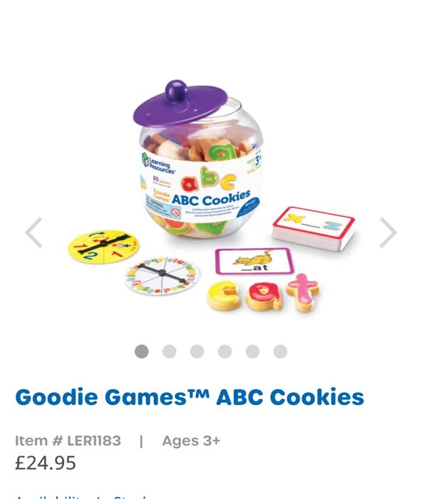 Настільна гра learning resources Goodie Games™ ABC Cookies