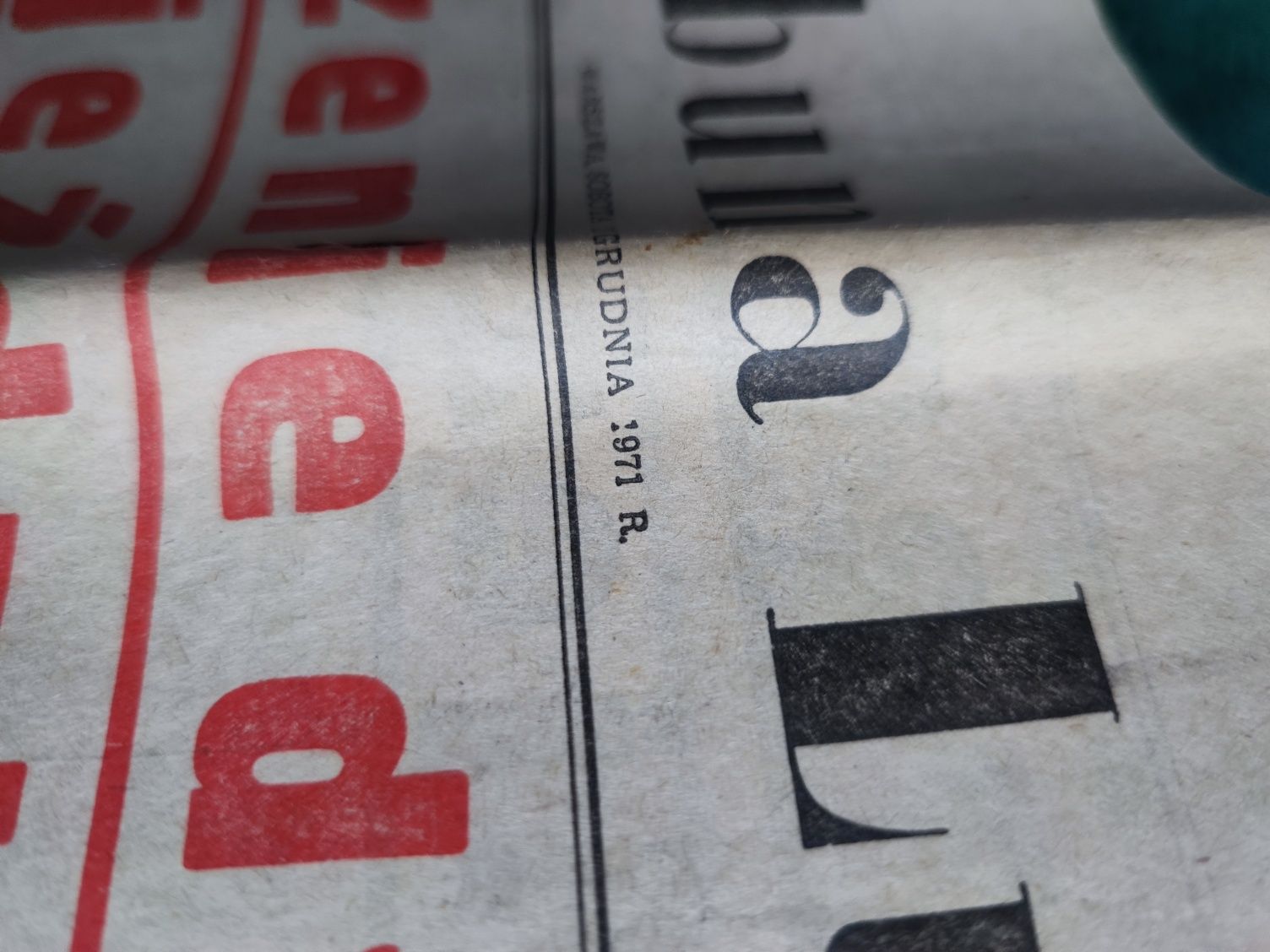 Trybuna Ludu z 1971 roku stara gazeta Kolekcjonerska PRL