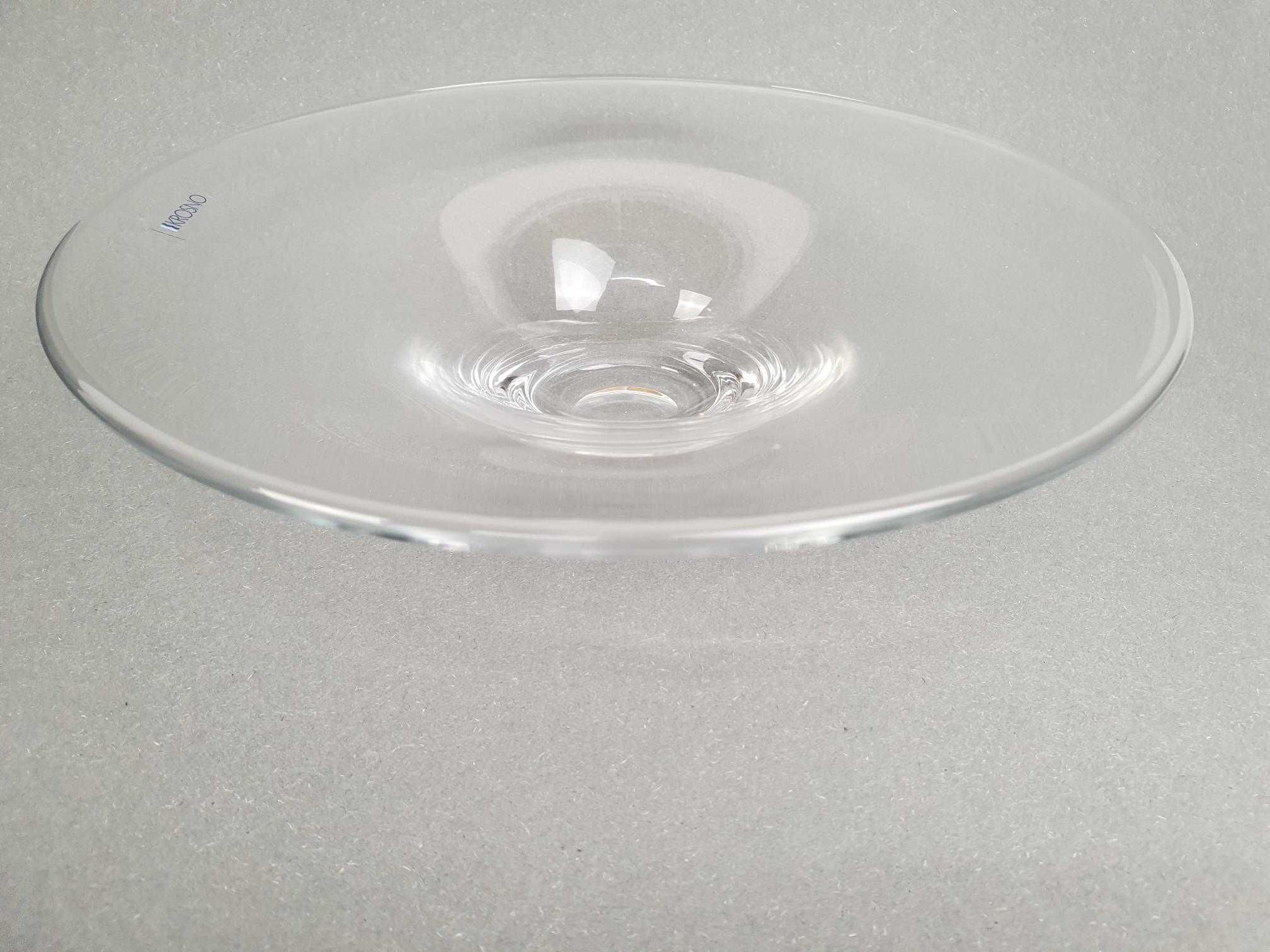 KROSNO salaterka szklana 25 cm przeźroczysta