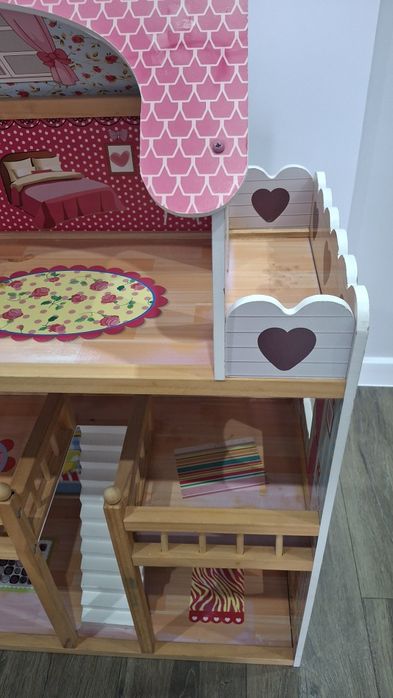 Domek dla lalek drewniany duży