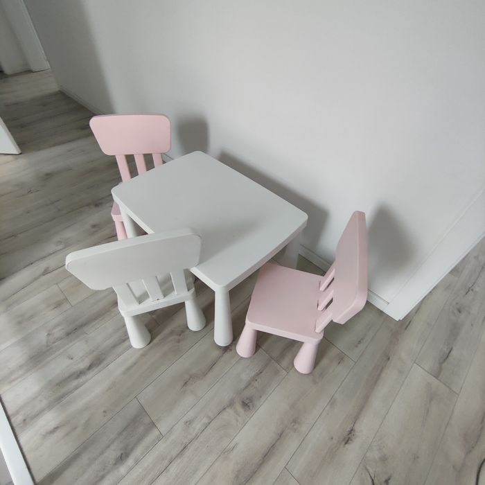 Mamut stolik i 3 krzesła