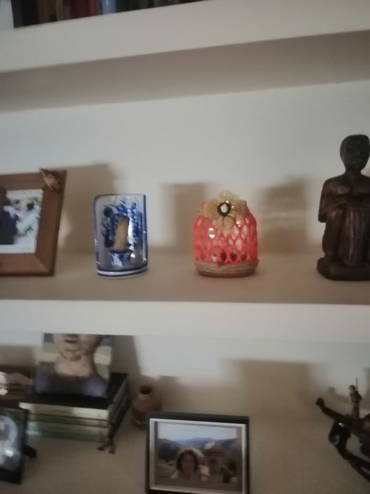 Molduras feitas com frascos de vidro, personalizados