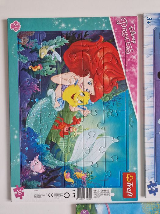 Puzzle Kraina Lodu, Mała Syrenka, Księżniczka Zosia