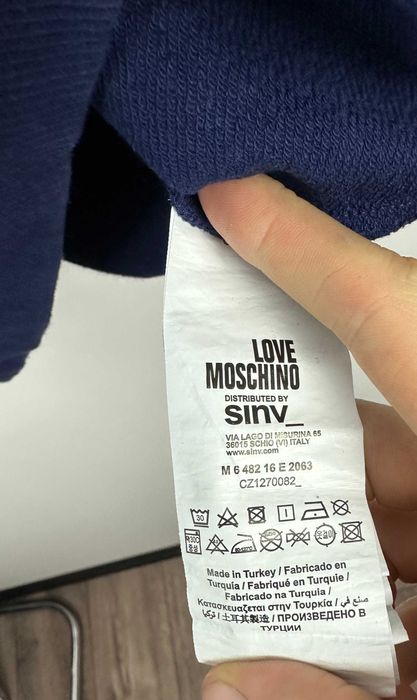 Bluza męska LOVE MOSCHINO granatowa r. L