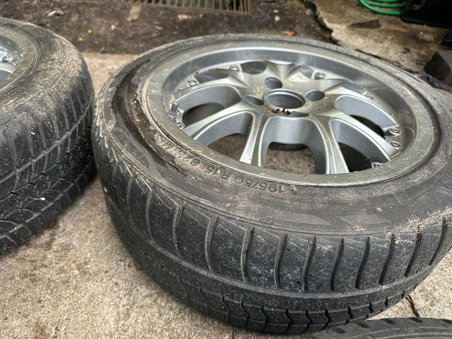 Felgi AEZ 15 opony zimowe 195/50/15 4x100 cult rarytas GTI GLI GKA