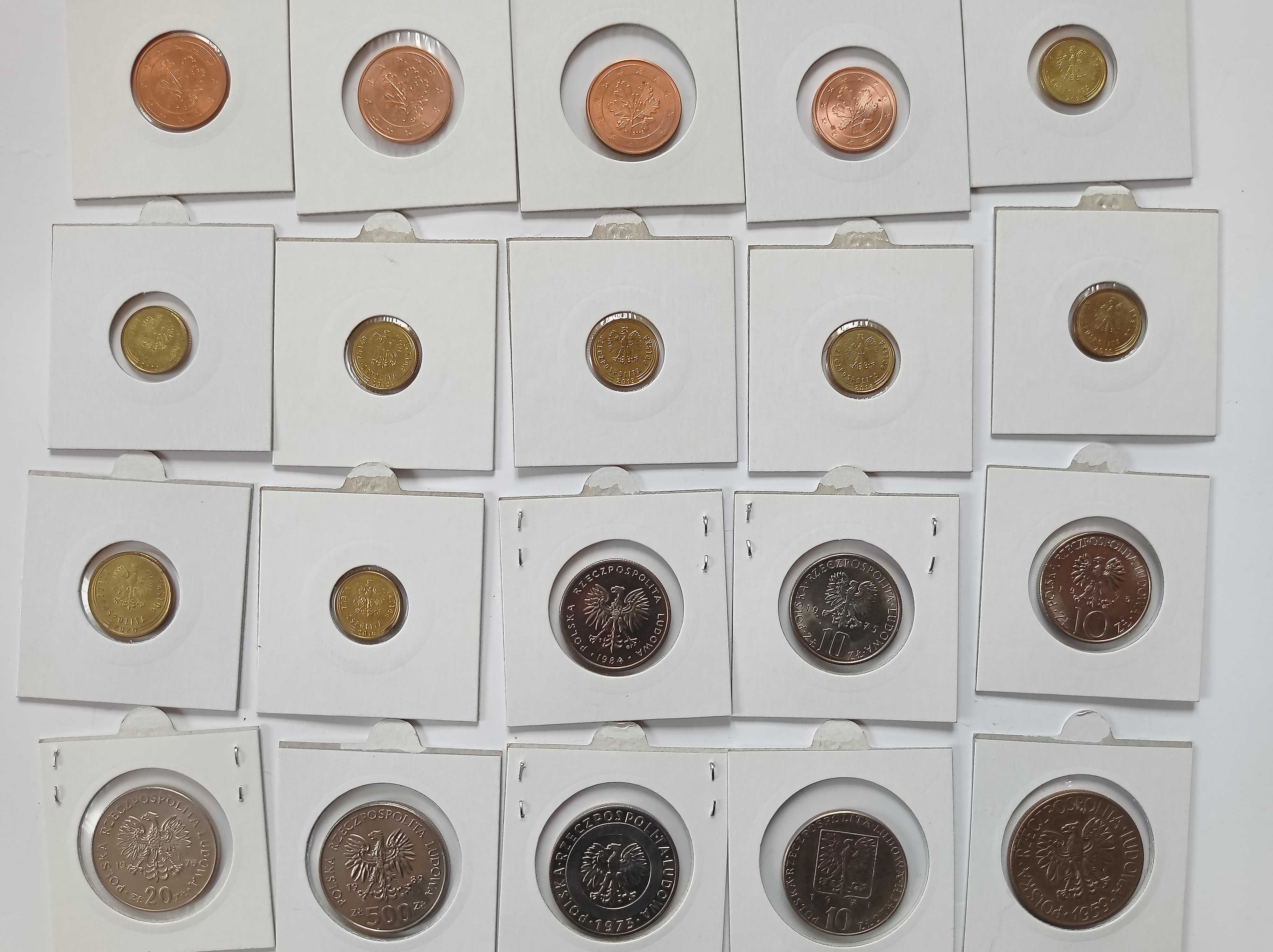 Stare monety UNC - Polska + eurocenty