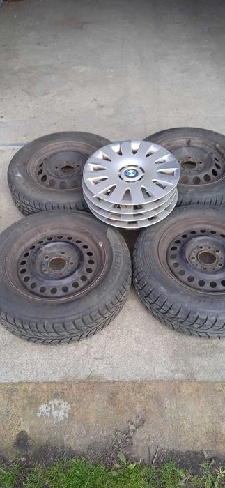 Felgi stalowe 15 BMW plus Ori kołpaki